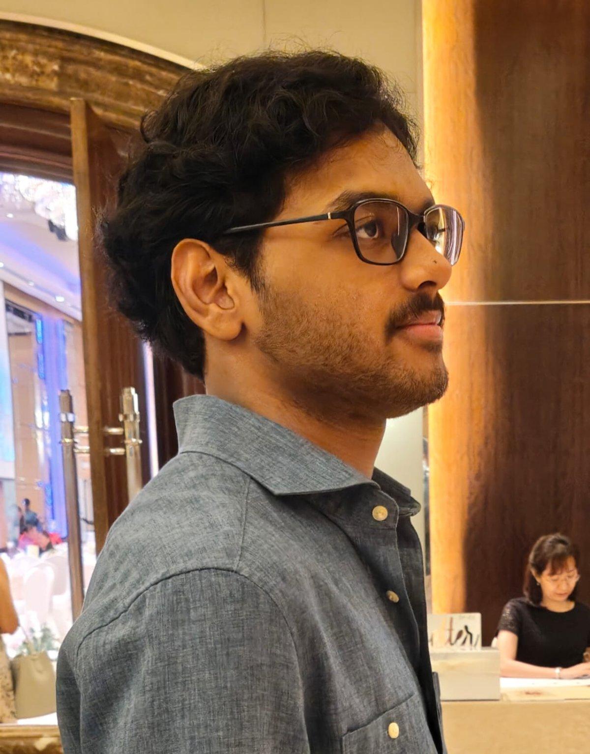 Yuvan working on physics research